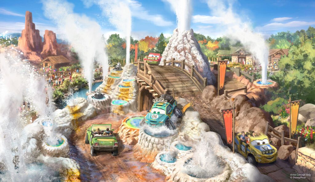 Cars Ridge Run Rally no Piston Peak National Park do Magic Kingdom em Orlando