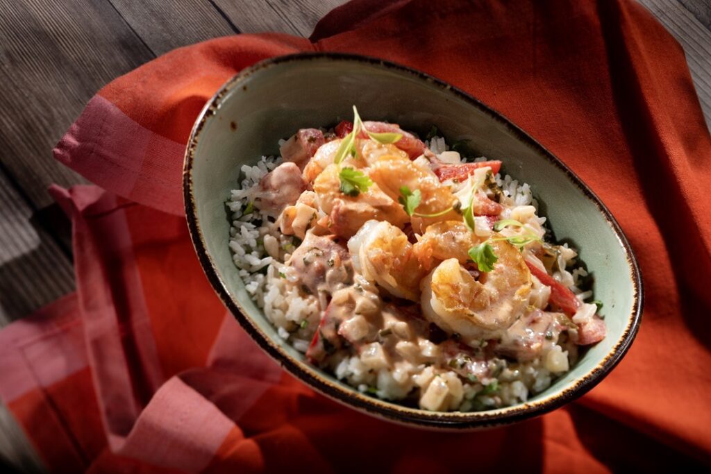Moqueca de camarão no quiosque do Brasil no EPCOT Food & Wine Festival 2026