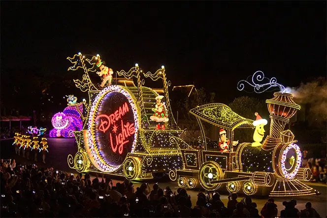 Tokyo Disneyland Electrical Parade no Natal na Tokyo Disney Resort 2026