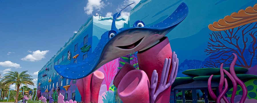 Benefícios dos hotéis Disney incluem áreas temáticas no Art of Animation Resort