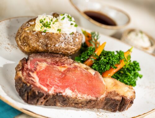 Prime rib do novo menu do Turf Club Disney World