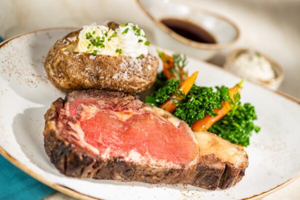 Prime rib do novo menu do Turf Club Disney World